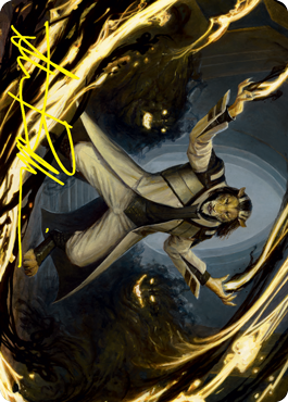 Leonin Lightscribe Art Card (Gold-Stamped Signature) [Strixhaven: School of Mages Art Series] - The Mythic Store | 24h Order Processing