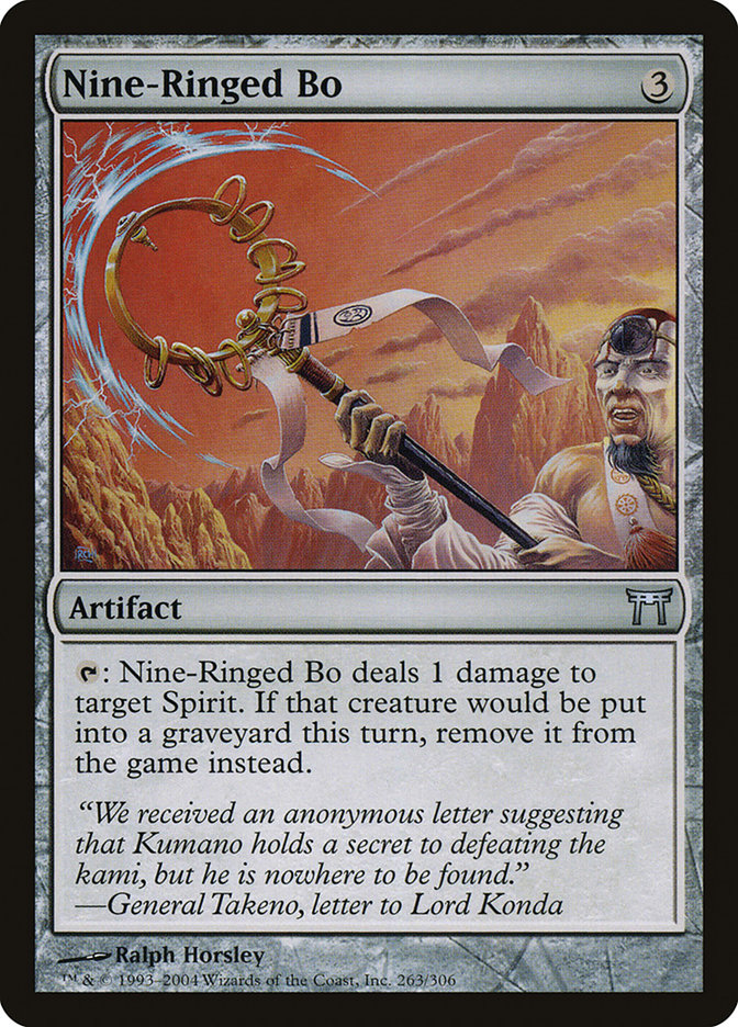 Nine-Ringed Bo [Champions of Kamigawa] - The Mythic Store | 24h Order Processing