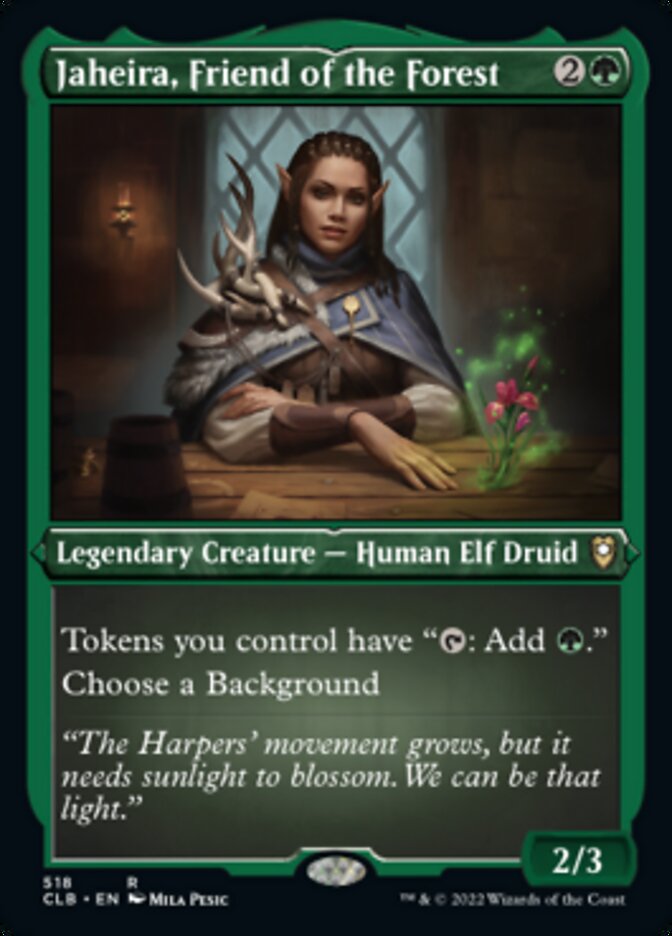 Jaheira, Friend of the Forest (Foil Etched) [Commander Legends: Battle for Baldur's Gate] - The Mythic Store | 24h Order Processing
