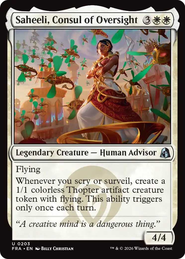 Saheeli, Consul of Oversight [Reality Fracture] - The Mythic Store | 24h Order Processing