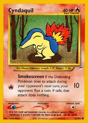 Cyndaquil (61/105) [Neo Destiny Unlimited] - The Mythic Store | 24h Order Processing