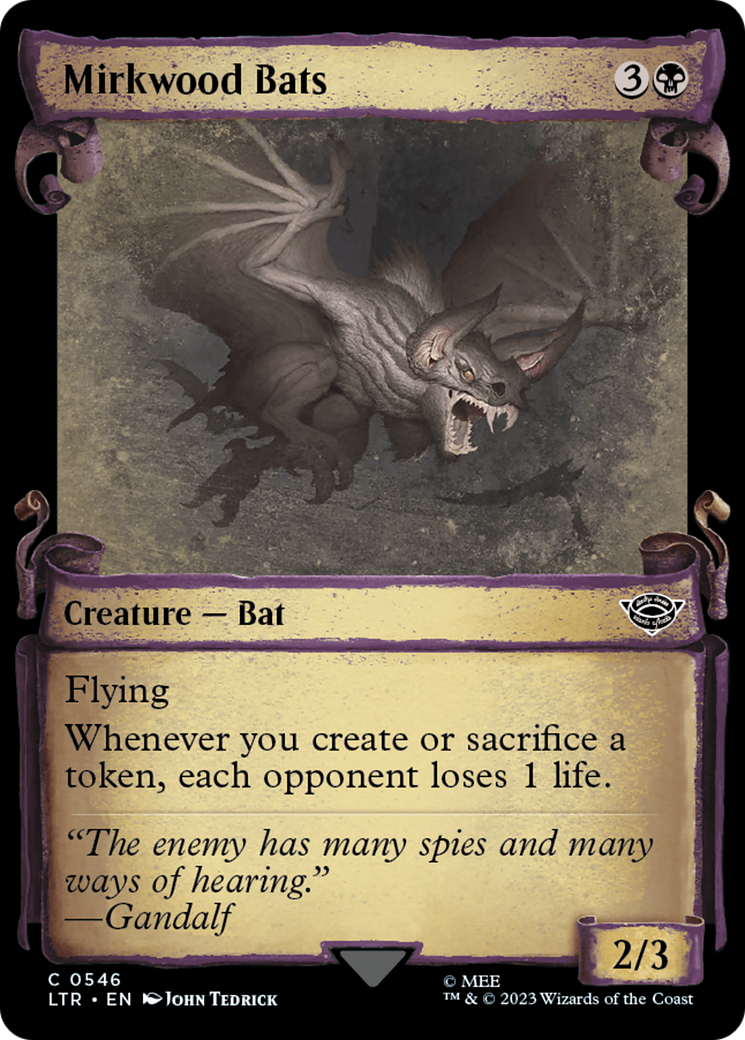 Mirkwood Bats [The Lord of the Rings: Tales of Middle-Earth Showcase Scrolls] - The Mythic Store | 24h Order Processing