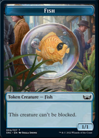 Fish // Rhino Warrior Double-Sided Token [Streets of New Capenna Tokens] - The Mythic Store | 24h Order Processing