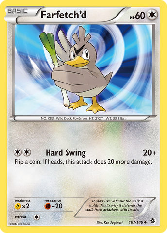 Farfetch'd (107/149) [Black & White: Boundaries Crossed] - The Mythic Store | 24h Order Processing