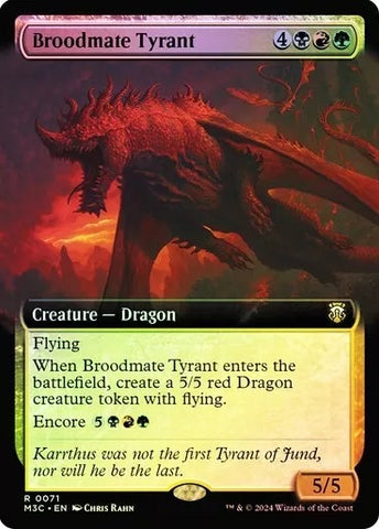 Broodmate Tyrant (Extended Art) (Ripple Foil) [Modern Horizons 3 Commander] - The Mythic Store | 24h Order Processing