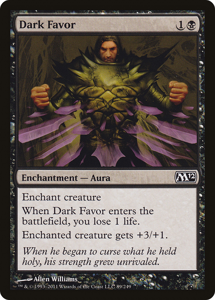 Dark Favor [Magic 2012] - The Mythic Store | 24h Order Processing
