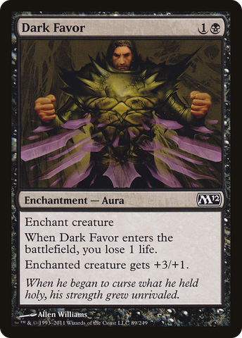 Dark Favor [Magic 2012] - The Mythic Store | 24h Order Processing