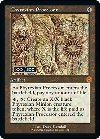 Phyrexian Processor (Retro Schematic) (Serialized) [The Brothers' War Retro Artifacts] - The Mythic Store | 24h Order Processing
