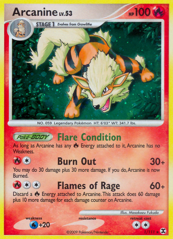 Arcanine (1/111) [Platinum: Rising Rivals] - The Mythic Store | 24h Order Processing