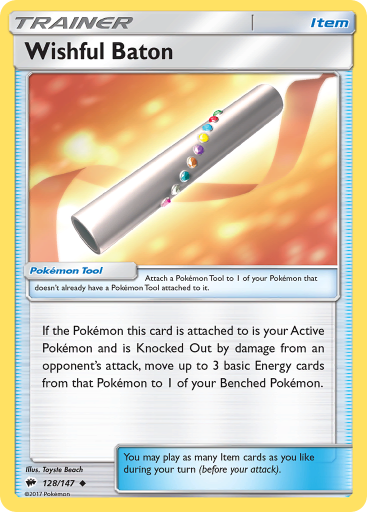 Wishful Baton (128/147) [Sun & Moon: Burning Shadows] - The Mythic Store | 24h Order Processing