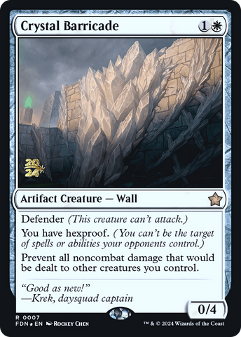 Crystal Barricade [Foundations Prerelease Promos] - The Mythic Store | 24h Order Processing