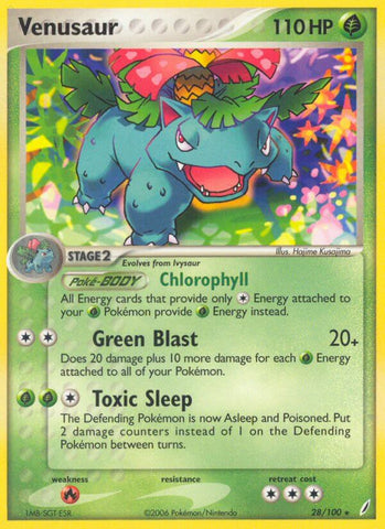 Venusaur (28/100) (Theme Deck Exclusive) [EX: Crystal Guardians] - The Mythic Store | 24h Order Processing