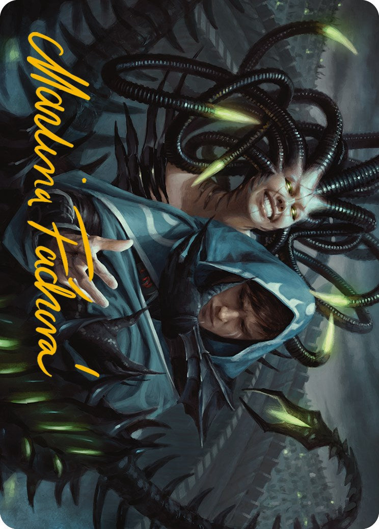 Phyrexian Arena Art Card (Gold-Stamped Signature) [Phyrexia: All Will Be One Art Series] - The Mythic Store | 24h Order Processing