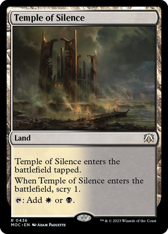 Temple of Silence [March of the Machine Commander] - The Mythic Store | 24h Order Processing