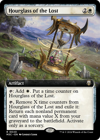 Hourglass of the Lost (Extended Art) (Ripple Foil) [Modern Horizons 3 Commander] - The Mythic Store | 24h Order Processing