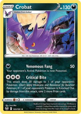 Crobat (105/195) [Sword & Shield: Silver Tempest] - The Mythic Store | 24h Order Processing