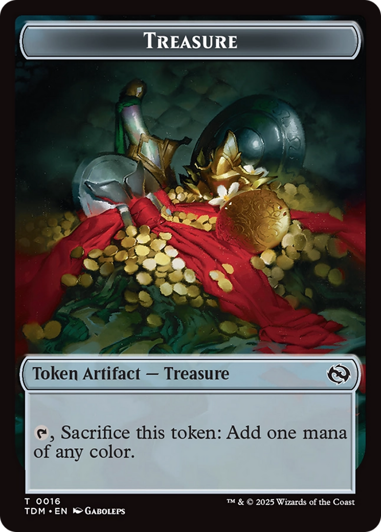 Dragon (0014) // Treasure Double-Sided Token [Tarkir: Dragonstorm Commander Tokens] - The Mythic Store | 24h Order Processing