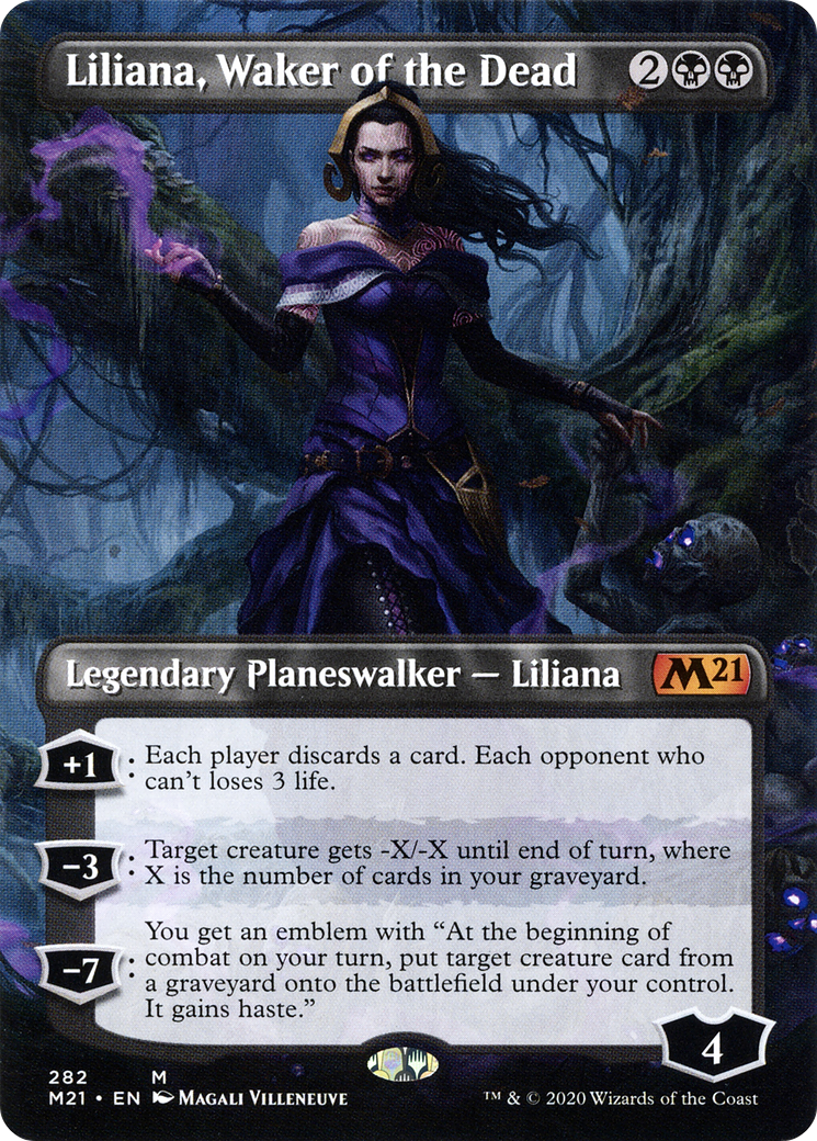 Liliana, Waker of the Dead (Borderless) [Core Set 2021] - The Mythic Store | 24h Order Processing