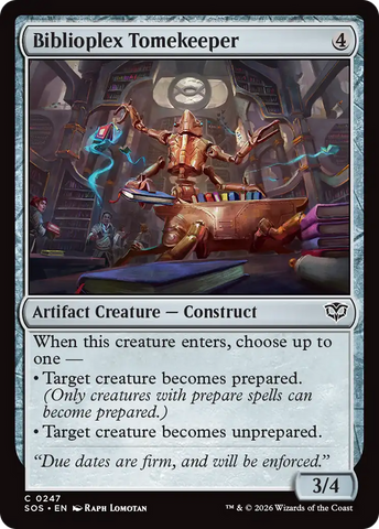 Biblioplex Tomekeeper [Secrets of Strixhaven] - The Mythic Store | 24h Order Processing