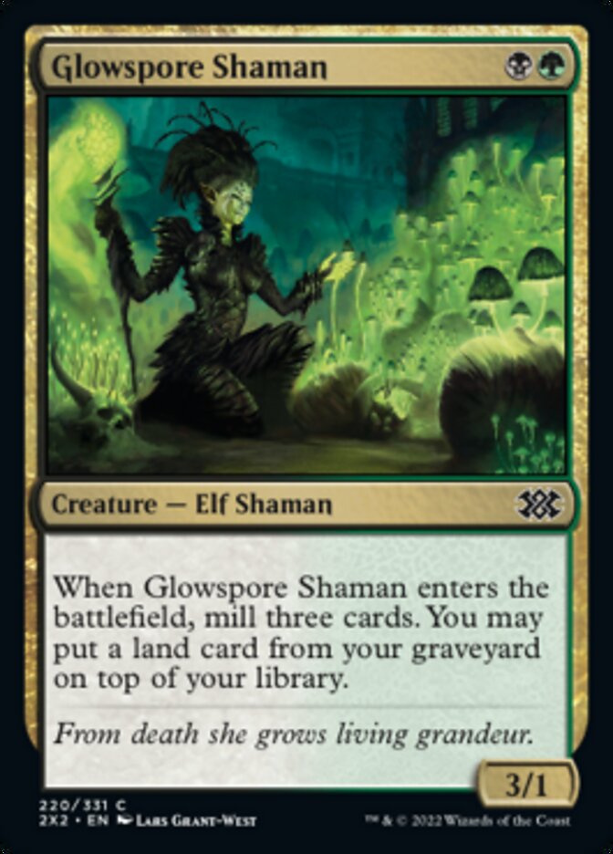 Glowspore Shaman [Double Masters 2022] - The Mythic Store | 24h Order Processing
