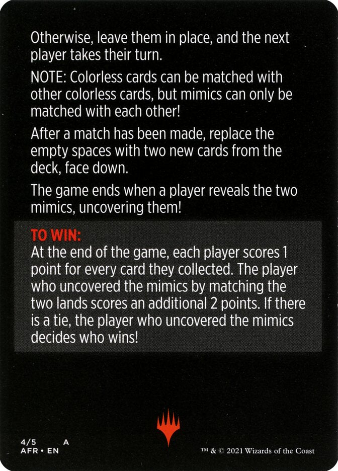 Mimic Match (Magic Minigame) [Dungeons & Dragons: Adventures in the Forgotten Realms Minigame] - The Mythic Store | 24h Order Processing