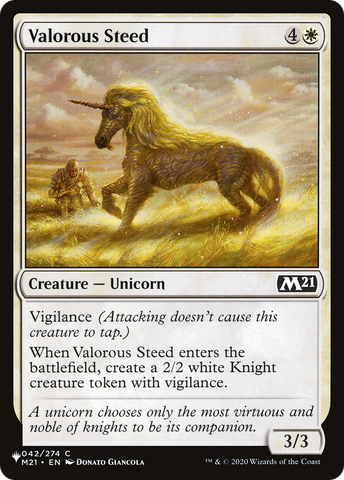 Valorous Steed [The List] - The Mythic Store | 24h Order Processing