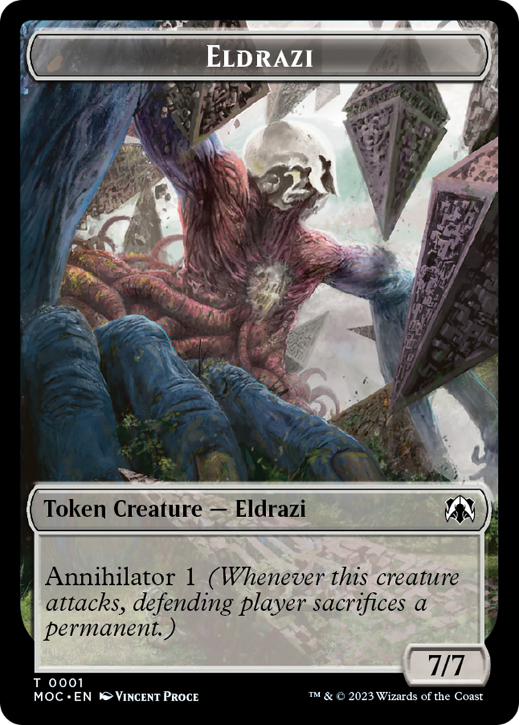 Goblin // Eldrazi Double-Sided Token [March of the Machine Commander Tokens] - The Mythic Store | 24h Order Processing