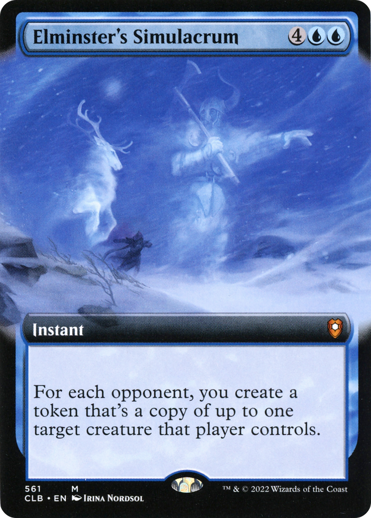 Elminster's Simulacrum (Extended Art) [Commander Legends: Battle for Baldur's Gate] - The Mythic Store | 24h Order Processing