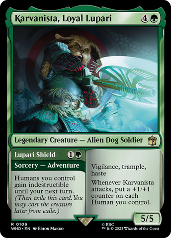 Karvanista, Loyal Lupari // Lupari Shield [Doctor Who] - The Mythic Store | 24h Order Processing