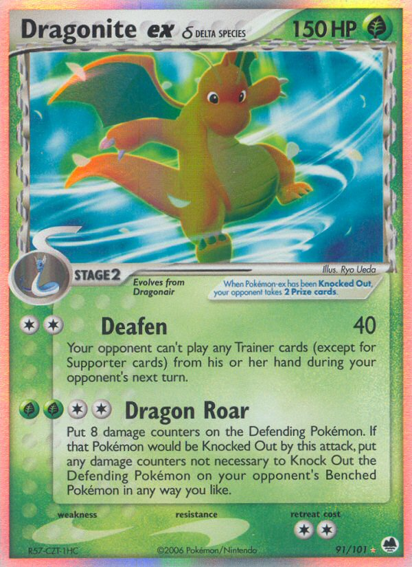 Dragonite ex (91/101) (Delta Species) [EX: Dragon Frontiers] - The Mythic Store | 24h Order Processing