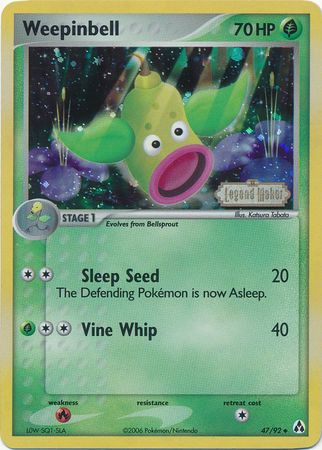 Weepinbell (47/92) (Stamped) [EX: Legend Maker] - The Mythic Store | 24h Order Processing