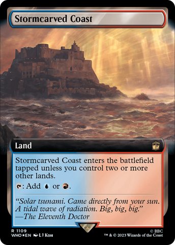 Stormcarved Coast (Extended Art) (Surge Foil) [Doctor Who] - The Mythic Store | 24h Order Processing