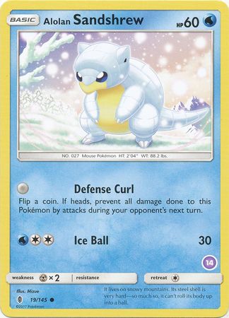 Alolan Sandshrew (19/145) (Deck Exclusive #14) [Sun & Moon: Trainer Kit - Alolan Sandslash] - The Mythic Store | 24h Order Processing