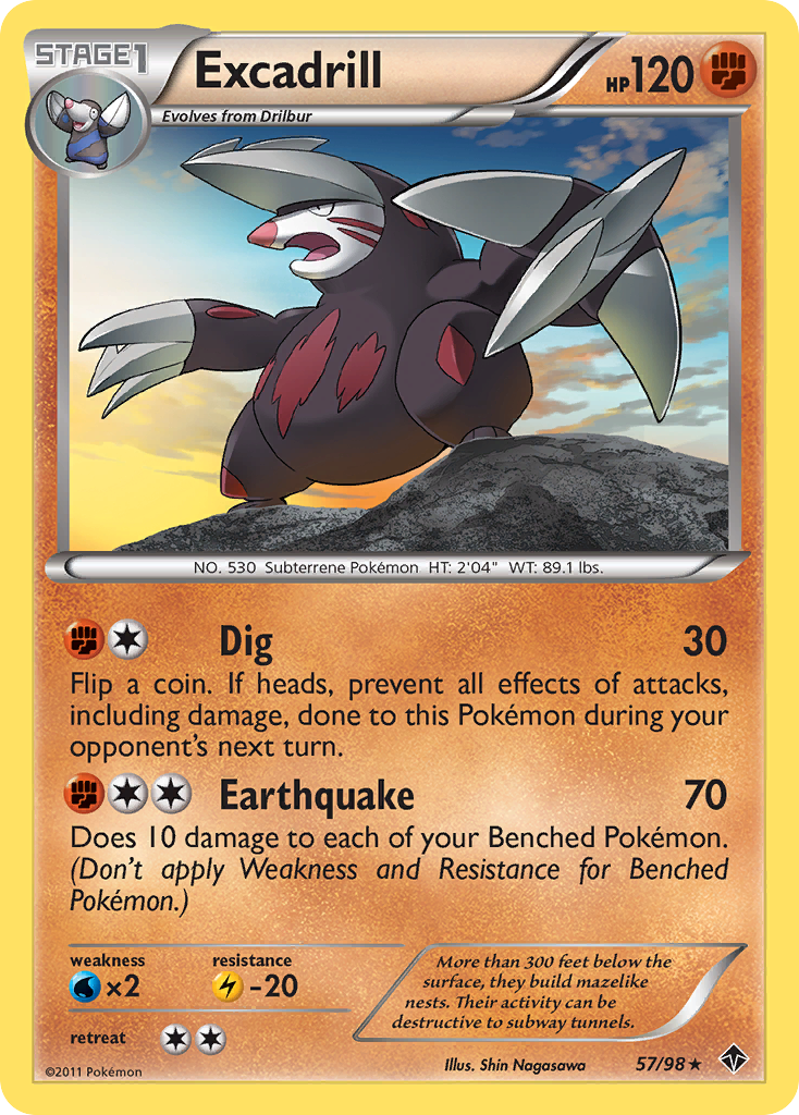 Excadrill (57/98) [Black & White: Emerging Powers] - The Mythic Store | 24h Order Processing