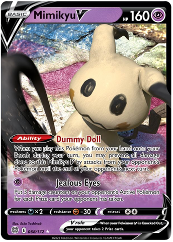Mimikyu V (068/172) [Sword & Shield: Brilliant Stars] - The Mythic Store | 24h Order Processing