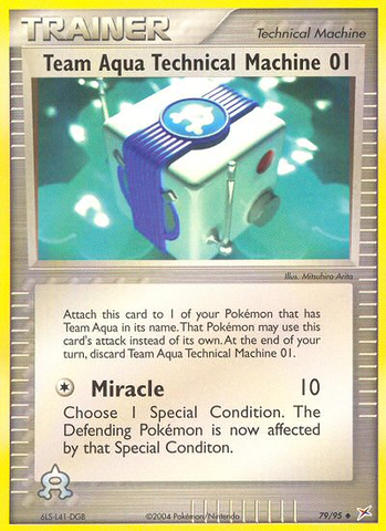 Team Aqua Technical Machine 01 (79/95) [EX: Team Magma vs Team Aqua] - The Mythic Store | 24h Order Processing