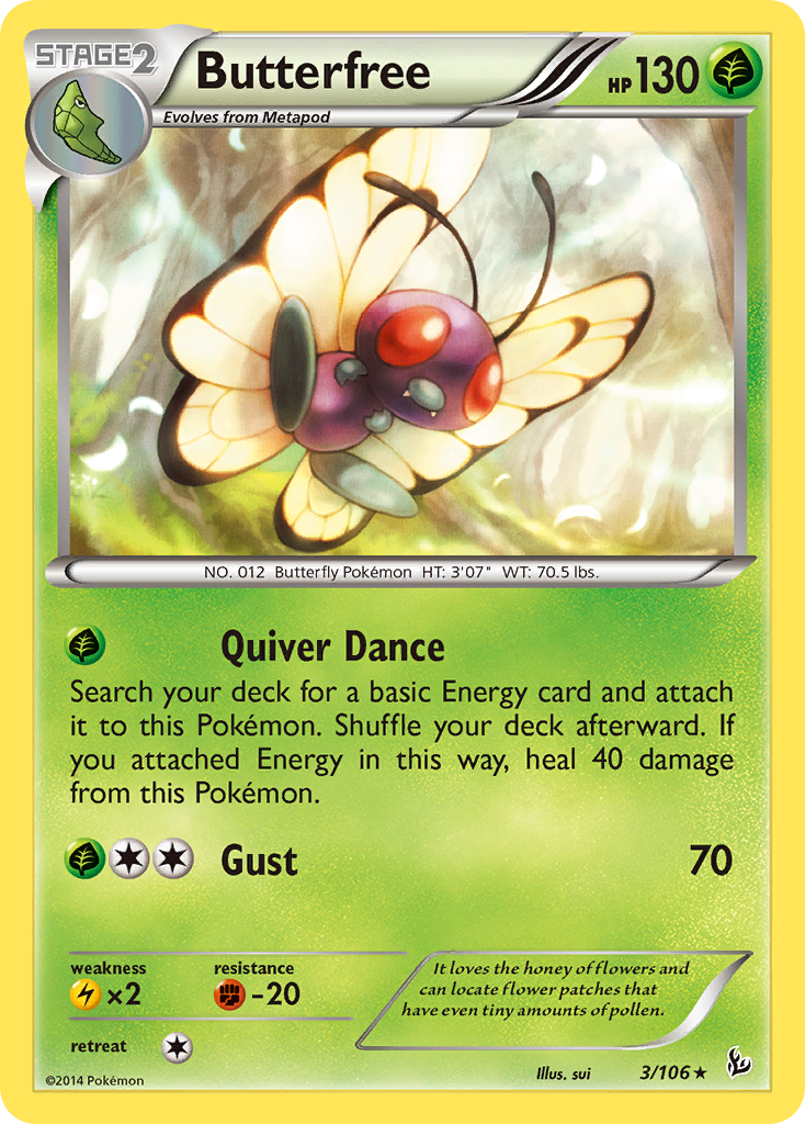 Butterfree (3/106) [XY: Flashfire] - The Mythic Store | 24h Order Processing