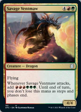 Savage Ventmaw [Dungeons & Dragons: Adventures in the Forgotten Realms Commander] - The Mythic Store | 24h Order Processing