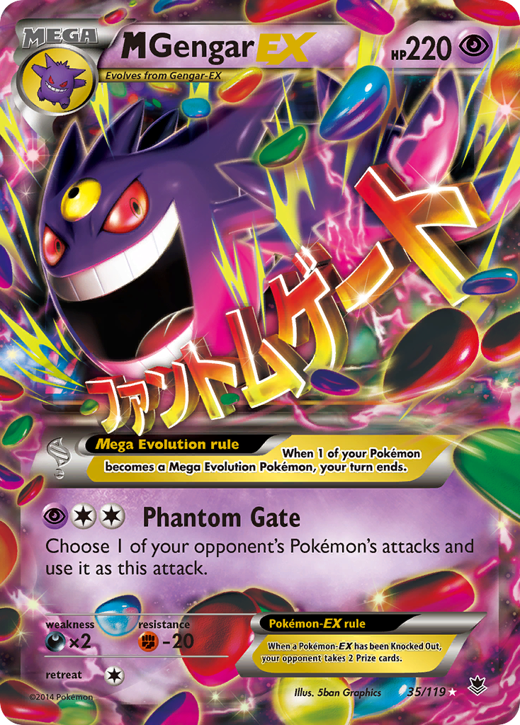 M Gengar EX (35/119) [XY: Phantom Forces] - The Mythic Store | 24h Order Processing