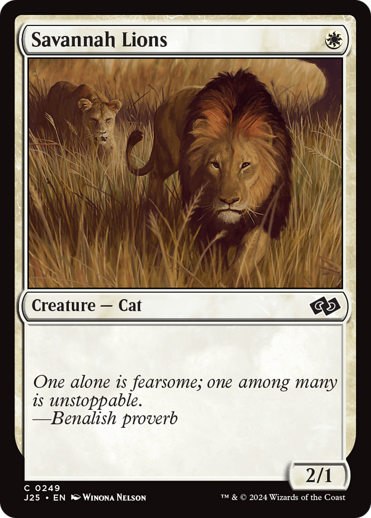 Savannah Lions [Foundations Jumpstart] - The Mythic Store | 24h Order Processing