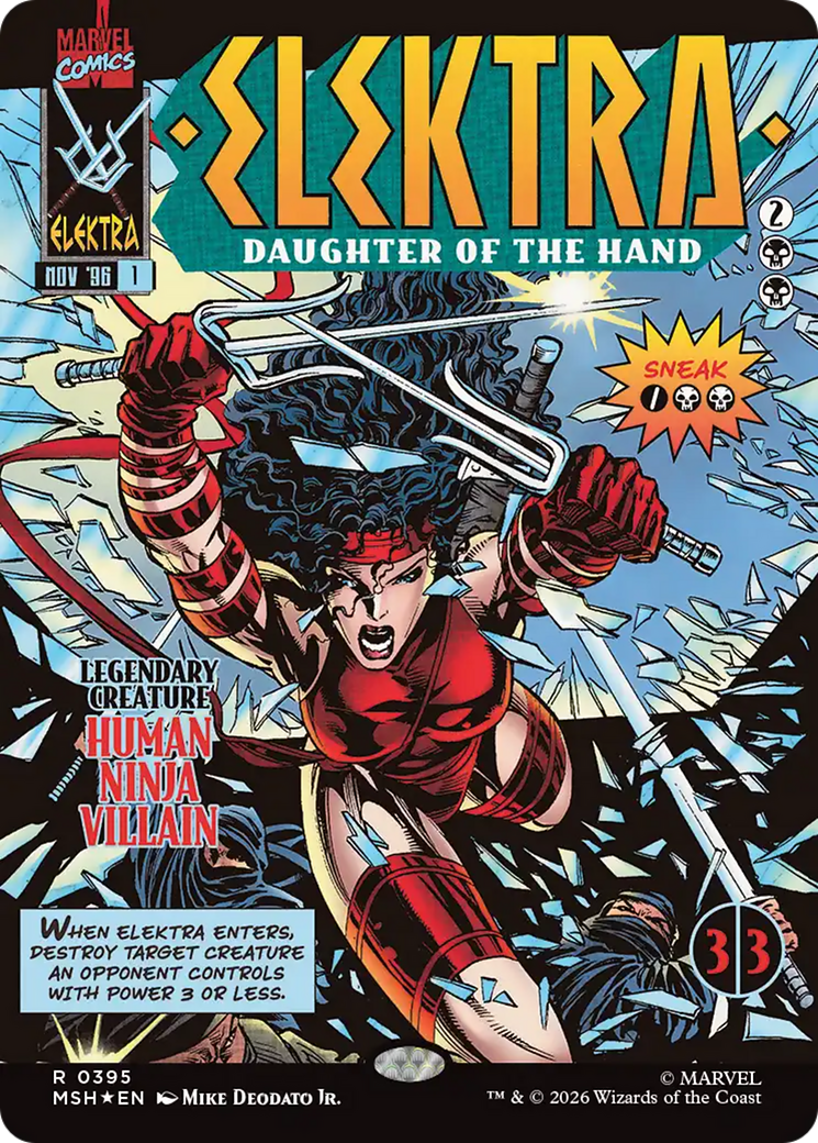 Elektra, Daughter of the Hand (Borderless) (395) [Marvel Super Heroes] - The Mythic Store | 24h Order Processing