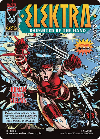 Elektra, Daughter of the Hand (Borderless) (395) [Marvel Super Heroes] - The Mythic Store | 24h Order Processing