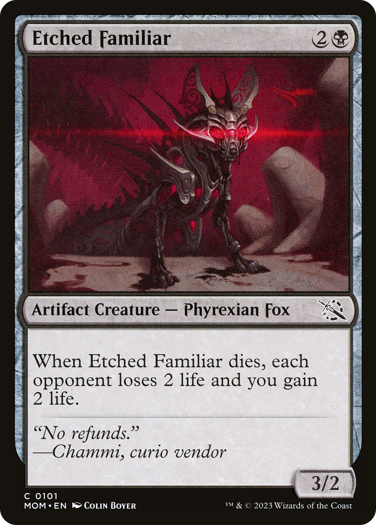 Etched Familiar [March of the Machine] - The Mythic Store | 24h Order Processing