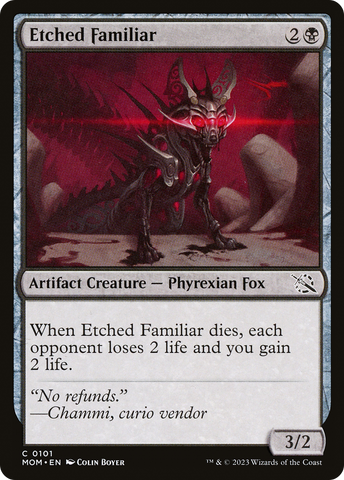 Etched Familiar [March of the Machine] - The Mythic Store | 24h Order Processing