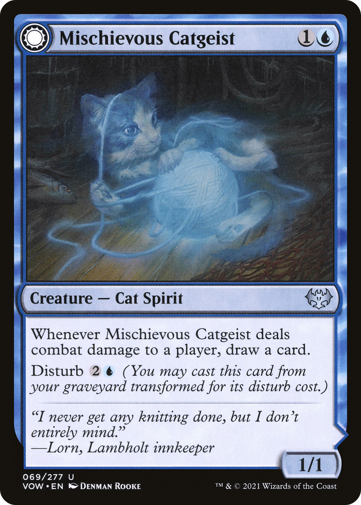 Mischievous Catgeist // Catlike Curiosity [Innistrad: Crimson Vow] - The Mythic Store | 24h Order Processing