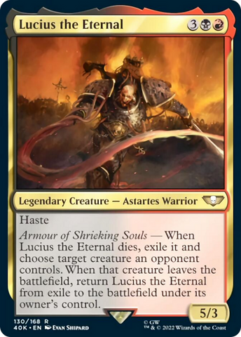 Lucius the Eternal (Surge Foil) [Warhammer 40,000] - The Mythic Store | 24h Order Processing