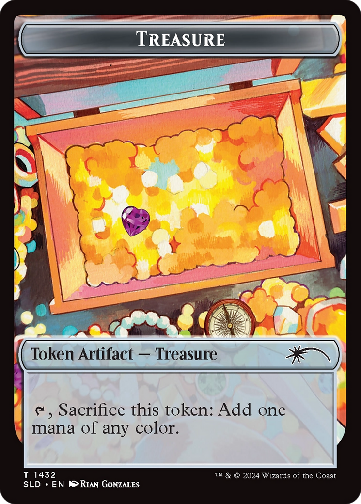 Treasure Token (1432) (Rainbow Foil) [Secret Lair Drop Series] - The Mythic Store | 24h Order Processing