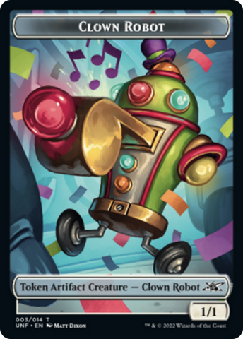 Clown Robot (003) // Treasure (013) Double-Sided Token [Unfinity Tokens] - The Mythic Store | 24h Order Processing