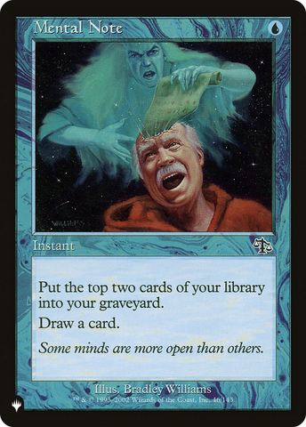Mental Note [The List] - The Mythic Store | 24h Order Processing