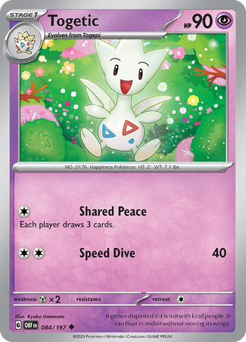 Togetic (084/197) [Scarlet & Violet: Obsidian Flames] - The Mythic Store | 24h Order Processing